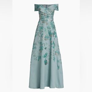 Teri Job by Rickie Freeman metallic gown size 2